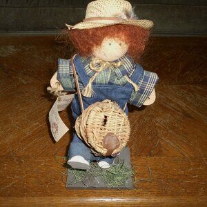 Collectable  1994 Wooden Fisherman Doll